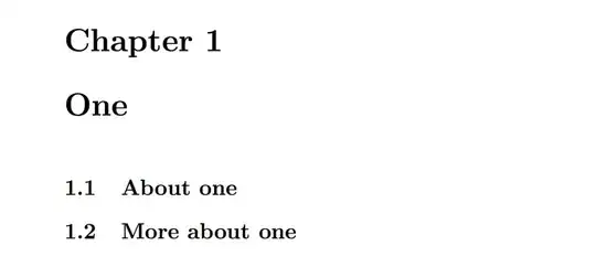 Additional page of output