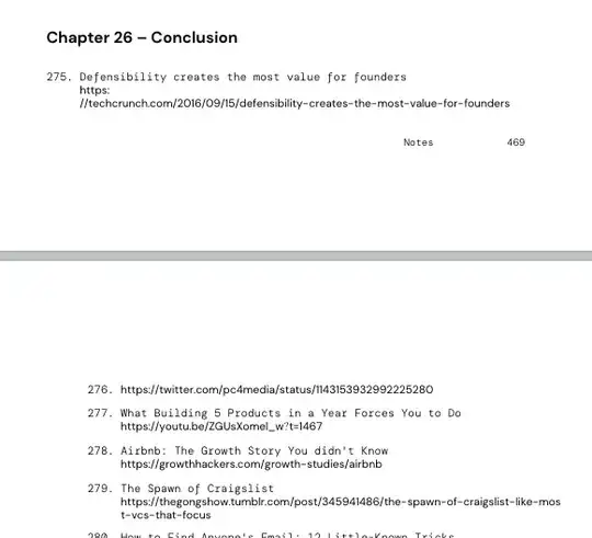 Footnotes after the last chapter just thrown in with the conclusion