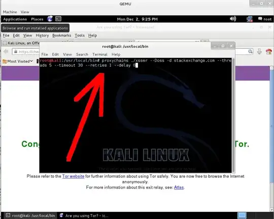 kali in qemu / ddos stackexchange via proxychain