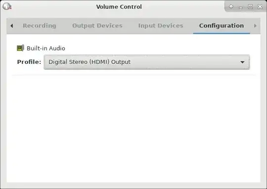 pavucontrol screenshot