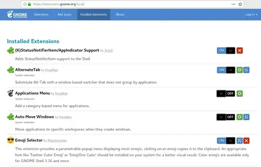Website-sourced extensions have a red X indicating they can be uninstalled