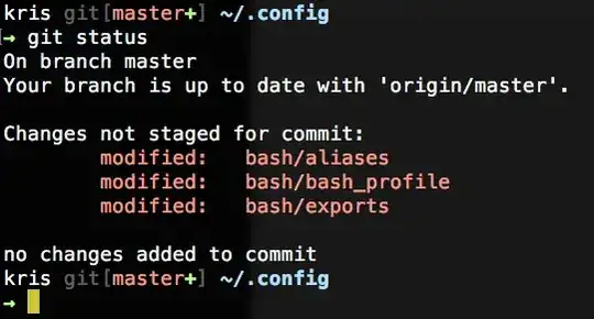 Bash prompt screenshot