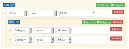 Jquery QueryBuilder Screenshot