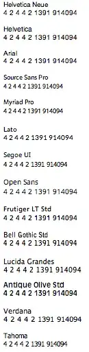 font comparison at 10px