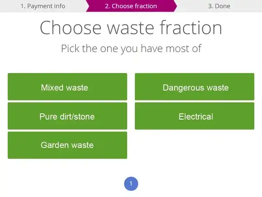 Updated screenshot of fraction selection