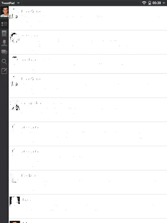 hp touchpad tweetpad 2 panes vertical minimized navigation