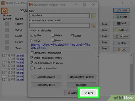 Image titled Start XAMPP at Startup in Windows Step 4