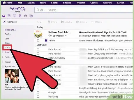 Image titled Recover Deleted Pictures from Yahoo Mail Step 3