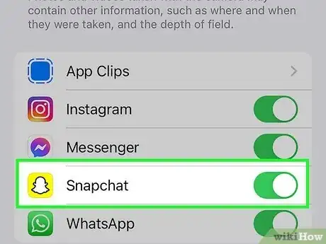Image titled Allow Camera Access on Snapchat Step 4