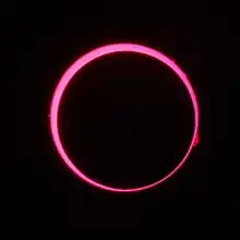 Annularity in the H-Alpha part of the spectrum. White Rock, NM