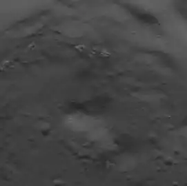 Hollows within the crater