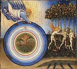 Giovanni di Paolo, The Creation and the Expulsion from the Paradise (ca. 1438–44) Tempera & gold on wood (46.5 x 52 cm ) Metropolitan Museum of Art.