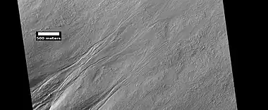 Gullies in Nereidum Montes, as seen by HiRISE under HiWish program.