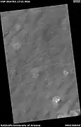 Wide view of mounds and lines, as seen by HiRISE under HiWish program.  The lines may be petrified dunes.