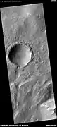 Crater, as seen by HiRISE under HiWish program.  The floor appears to have dropped some.
