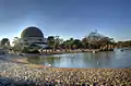 The Planetarium and the artificial lake in the foreground