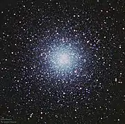 RGB image of M53 from an earthbound telescope, The Liverpool Telescope, which is a 2 m RC telescope on La Palma