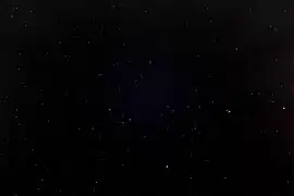 50 percent of stray light removed: the darker half of the stray light was set to zero luminance. The darker part of the blue light caused by Rayleigh scattering is still visible in the center of the image.