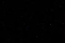 Complete elimination of stray light: all pixels showing stray light have been set to zero luminance, the faint and two-dimensional Pinwheel Galaxy is no longer visible, too.