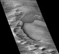 Western side of Mitchel crater, as seen by CTX camera (on Mars Reconnaissance Orbiter)