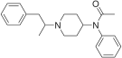 Chemical structure of alphamethylacetylfentanyl.