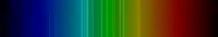 Color lines in a spectral range