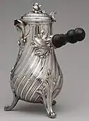 French Rococo coffeepot; 1757; height: 29.5&nbsp;cm; Metropolitan Museum of Art