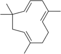 Humulene, a sesquiterpene.