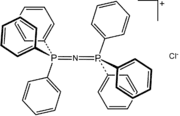 Bis(triphenylphosphine)iminium chloride is the chloride salt of a bulky lipophilic phosphonium cation [Ph3PNPPh3]+.