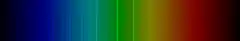 Color lines in a spectral range