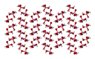 ball-and-stick model of the crystalstructure of sodium tetrahydroxyborate