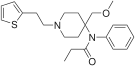Chemical structure of sufentanil.