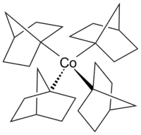 Structure of tetrakis(1-norbornyl)cobalt(IV)