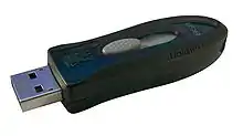 A Kingston USB flash drive with 8 GB capacity