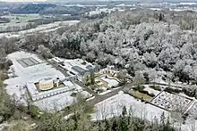 Aerial view of Dagstuhl Castle.