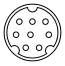 A MiniDIN-8 Diagram