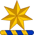 Commonwealth Star as the crest of Coat of Arms of Australia