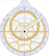 Computer-generated planispheric astrolabe