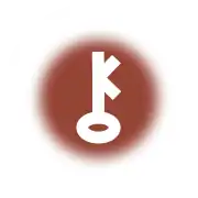 Symbol on a chestnut background