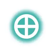 Symbol on a verdigris background