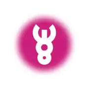 Symbol on a wine-colored background