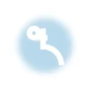 Symbol on an ice-blue background