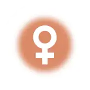 Symbol on a pale-copper background