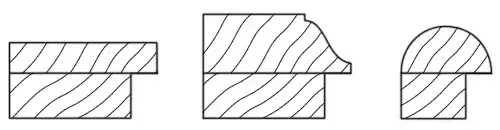 Built-up picture frames