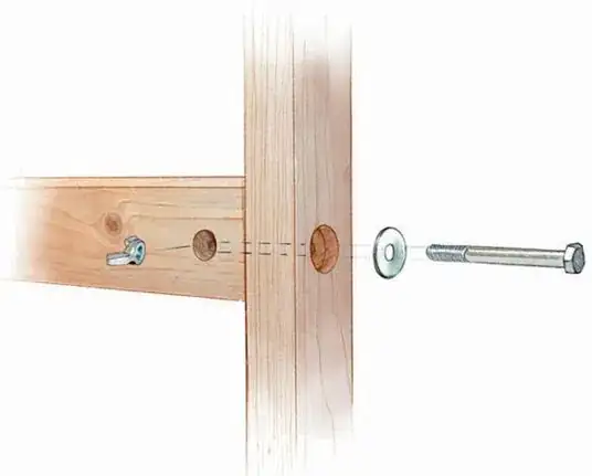 Wing nut for leg bolt