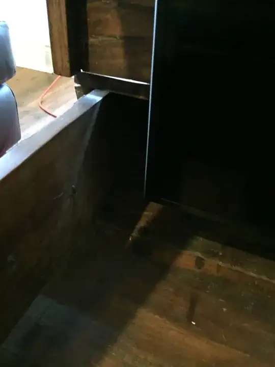 Side of chest where support will be mounted