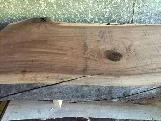 Live edge slab