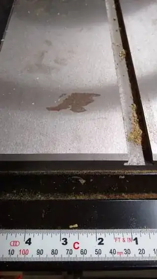 large rust spot with scale for scale